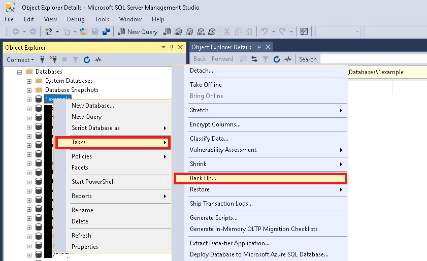 Vp-asp Shopping Cart - Online Help Guides - How To Backup A Mssql 